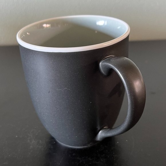 Set of 4 Noritake Colortrio Graphite Fine Porcelain Mugs Cups Matte Finish - Picture 2 of 8